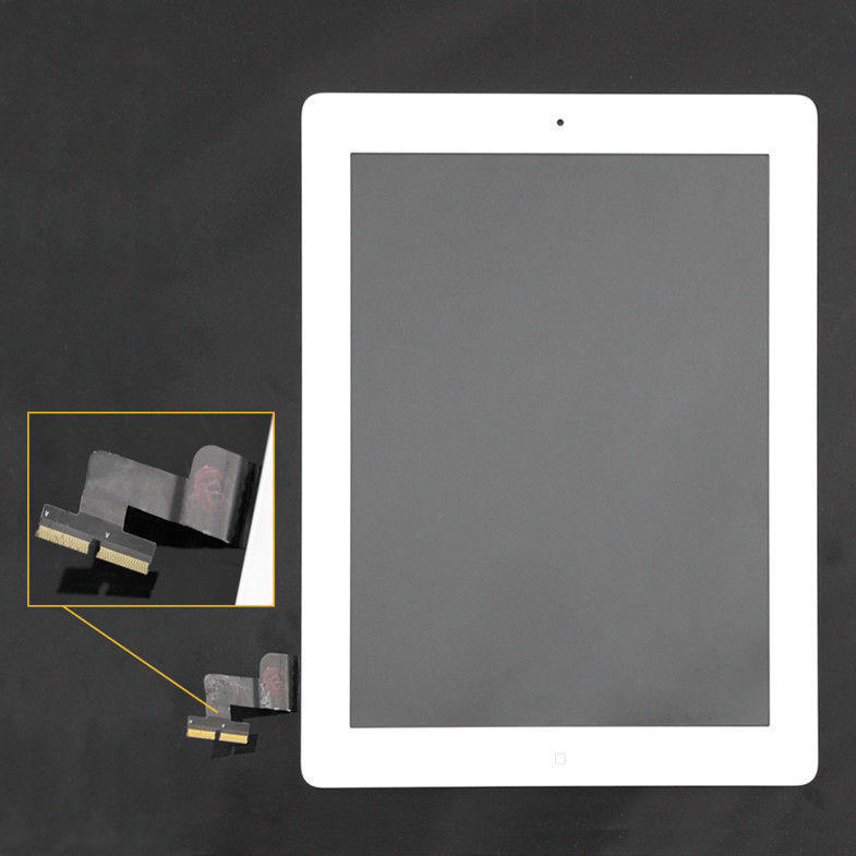 White iPad 2 First Glass Touch Screen iPad Touch Screen Digitizer with Home Button