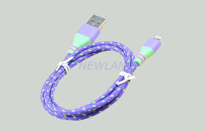 High Efficiency iPhone USB Charger Cable , iPhone 6 USB Charger Cable