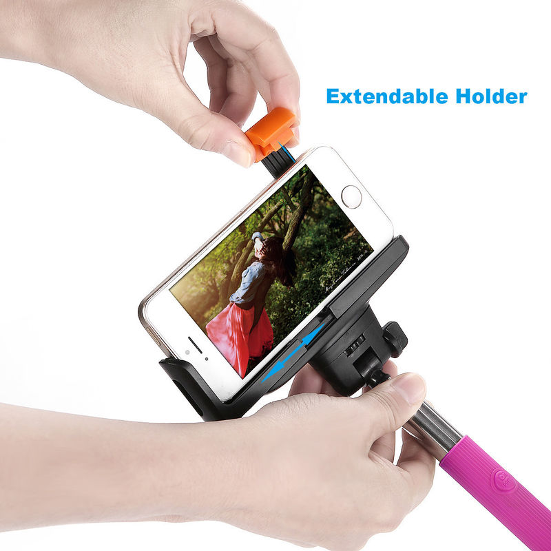 Extendable Handheld bluetooth Selfie Stick Monopod For overtop Android 3.0 / iOS 4.0