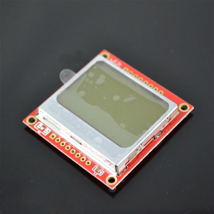 Nokia 5110 LCD module for Arduino With White Backlight Red PCB For Arduino