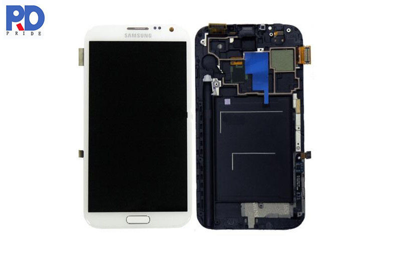 White HD Samsung Note 2 LCD Screen Replacement , 5.5 inch Super Amoled Screen