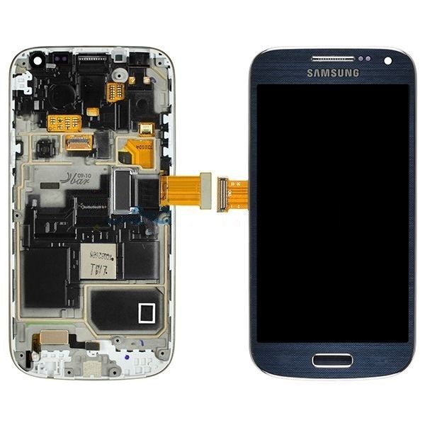 Blue , White Samsung Galaxy S4 Mini LCD With Frame 4.3 inch LCD Screen