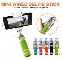 Mini Wired Cell phone selfie stick  Stainless Steel For Phone