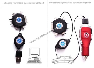 6 in 1 USB retractable charging cable/USB extension cable/power USB cable/USB connector