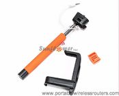 Stainless Steel Monopod Selfie-stick Mobile Phone Accessories With Wire Shutter Control