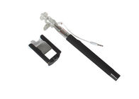 Pocket Monopod Selfie Stick With Cable and Rear View Mirror , Wired 360 Clip Monopod