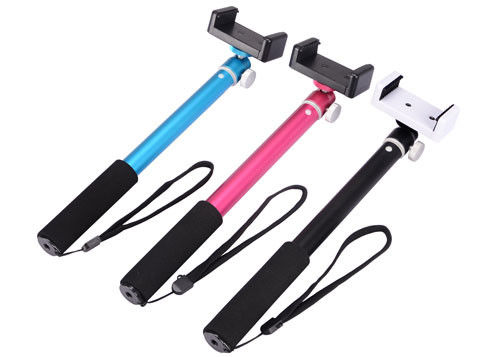 Wireless Monopod  Selfie Stick for IPhone / Android , Selfie Stick Bluetooth