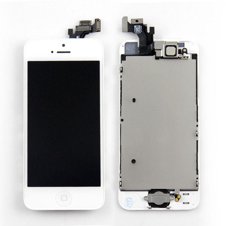 White iPhone LCD Screen Replacement Assembly with Small Parts for iPhone 5 LCD Touch Screen Digitizer