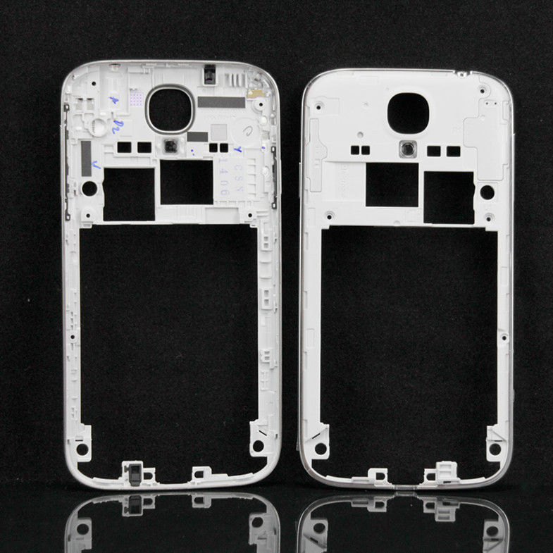 Silver Samsung Galaxy S4 Frame Replacement with Side Power and Volume Control Buttons