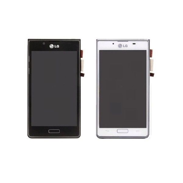 Black , White 4.3 Inch LG Optimus L7 P700 LCD Touch Screen Digitizer With Frame